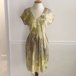 Doo Ri NewYork NWOT Sz-4 💯% Silk Watercolors fitted Dress